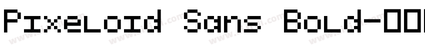 Pixeloid Sans Bold字体转换